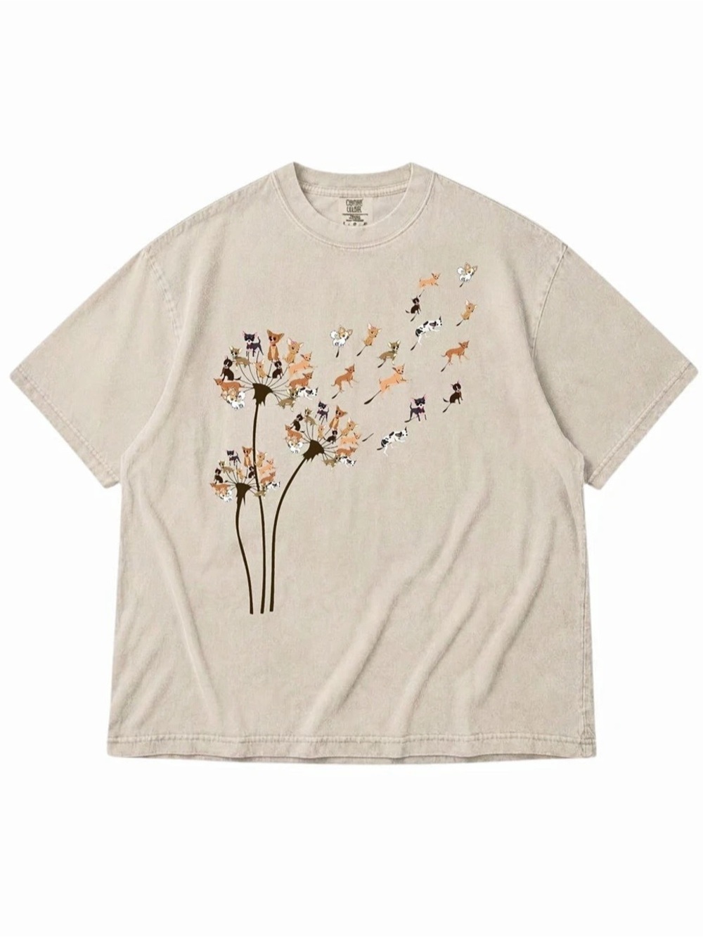 Graphic Short Sleeve Tee in Ivory